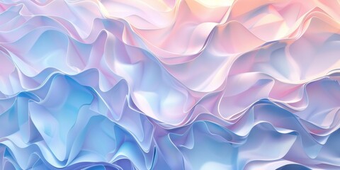 Wall Mural - A blue and pink wave with a white background