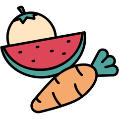 Sticker - Healthy Food Illustration