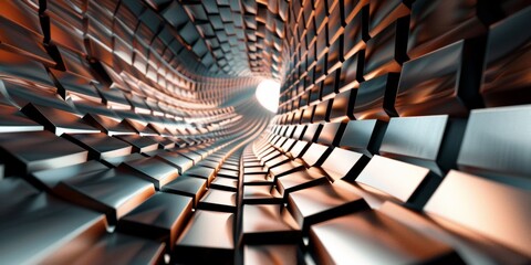 Poster - A series of squares and rectangles are arranged in a spiral pattern