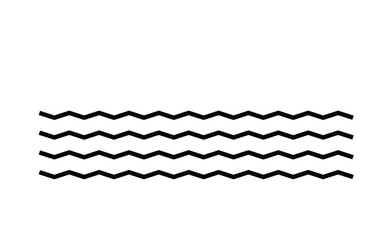 Wall Mural - Wave line icon template color editable. black underlines, smooth end squiggly horizontal curvy squiggles symbol vector sign isolated illustration for graphic and web design