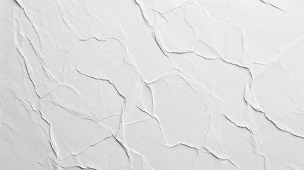 Sticker - White crumpled paper texture. Abstract background and texture for design