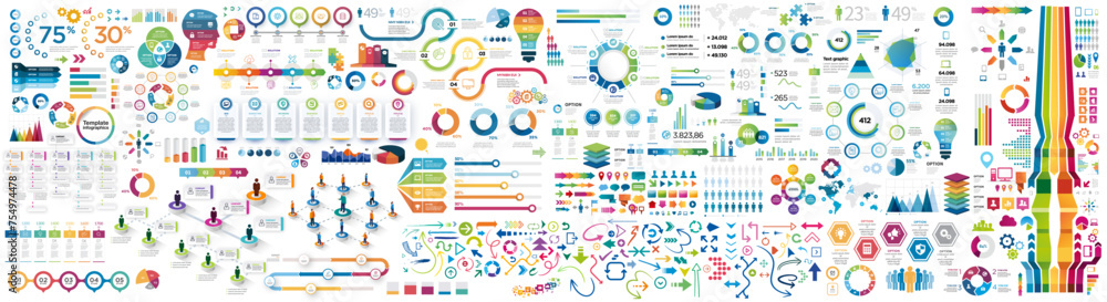 Full Collection infographics Stock Vector | Adobe Stock