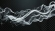 Flows of wind, white smoke, or cold air isolated on transparent background. Modern illustration of abstract wind and dust flows.