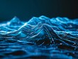 Exploring the depths of a digital ocean glowing with data streams