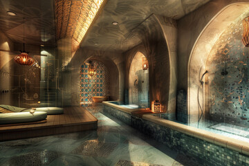 Wall Mural - spa with a Turkish style and a hammam