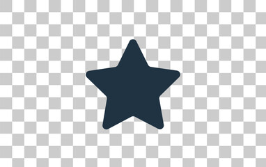 Wall Mural - Stars vector icon isolated on transparent background, Stars transparency logo design