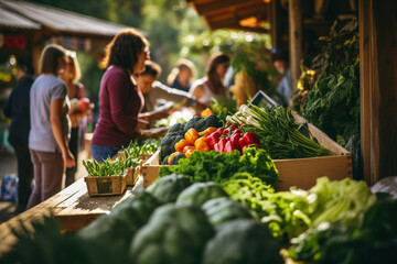 vegetables at the market