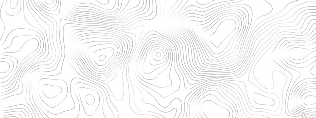 Wall Mural - Transparent PNG Topographic line map. Modern design with White background with topographic wavy pattern design.	