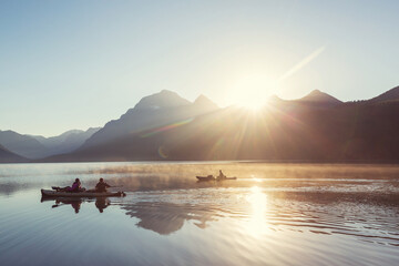 Wall Mural - Canoe on the lake