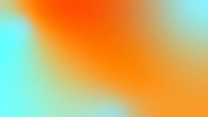 Wall Mural - abstract soft gradient background vibrant orange and turquoise light blue shaded effect