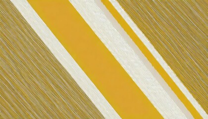 Canvas Print - yellow and white diagonal striped background