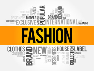 fashion - prevailing style or trend in clothing, accessories, footwear, makeup, hairstyle or overall