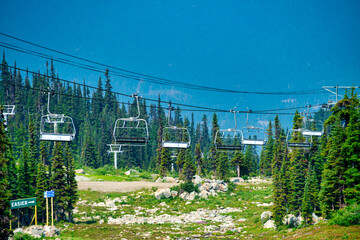 Canvas Print - Whistler mountain landscape in summer season, Canada