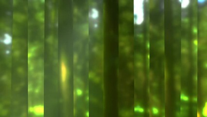 Wall Mural - Looped animated blurred and striped abstract design of forest vegetation