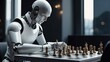 Mind Game: White Android vs Human Playing Chess