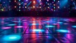 © Dina - A dazzling disco dance floor illuminated by colorful lights