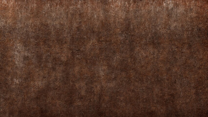 Canvas Print - Copper texture. Background of rusty brown metal with scratches. Grunge texture