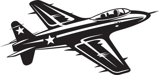 Wall Mural - Bolt Battalion Thunderbolt Emblematic Iconic Vector Design Sky Sentinel Air Force Thunderbolt Iconic Vector Emblem