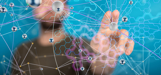 binary code interface digital touch