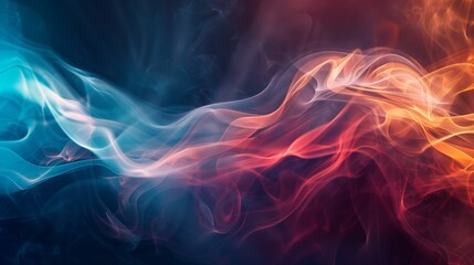 colorful smoke on a dark background