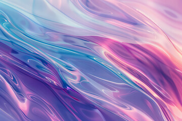 Wall Mural - Purple holographic abstract wave, background or pattern, creative design template