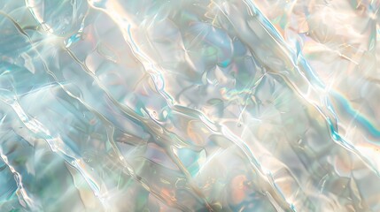 Wall Mural - Luminous pearl and aqua textured background, evoking serenity and fluidity.