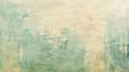 Wall Mural - Tranquil seafoam green and soft beige textured background, symbolizing renewal and simplicity.