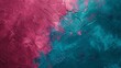 Vibrant raspberry and teal textured background, representing playfulness and depth.