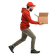 courier delivering a parcel