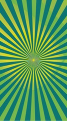 Wall Mural - Abstract background with geometric pattern in sunburst style with thick lines. Illustration of bright colors and solid shapes in graphic design.