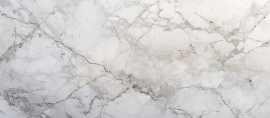 Wall Mural - A detailed view of a white marble surface, showcasing intricate veining and a smooth, polished texture that is ideal for interior design projects.