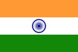 India vector flag in official colors and 3:2 aspect ratio.