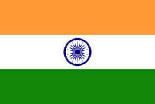 India Vector Flag In Official Colors And 3:2 Aspect Ratio.