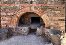An Ancient Bread Oven In The Excavations Of Pompeii (Naples, Italy)