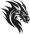 © BABBAN - Fierce Herald Vector Dragon Head Emblem Ancient Majesty Dragon Head Logo in Vector