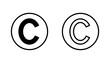 © AAVAA - Copyright icon set. copyright symbols