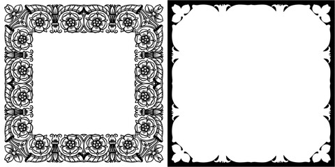 Wall Mural - set of frames decorative