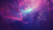 Vibrant cosmic image depicting a colorful nebula with a starry background blending hues of pink blue and purple