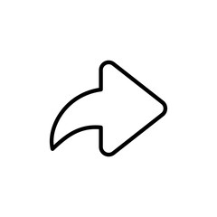 Fototapete - share arrow icon reply send forward icons button. app web vector icon