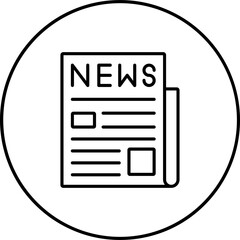 Sticker - Newspaper Icon