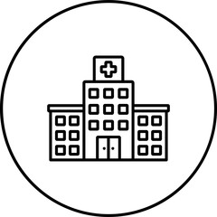 Sticker - Hospital Building Icon