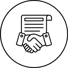 Wall Mural - Agreement Icon