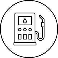 Canvas Print - Petrol Pump Icon