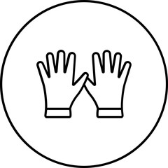 Sticker - Cleaning Gloves Icon