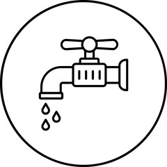 Wall Mural - Water Tap Icon