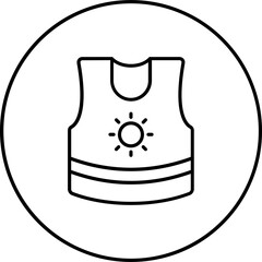 Poster - Sleeveless Shirt Icon