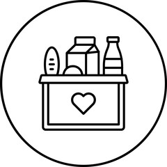 Canvas Print - Food Donation Icon