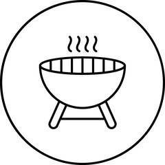 Canvas Print - Grill Icon