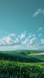 grassy field lone tree distance blue sky clouds technology windows panoramic scenery flowing hills mobile