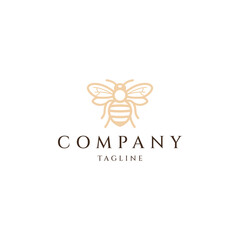 Poster - Honey bee logo company vector 